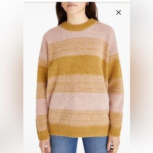 Madewell Otis‎ Space Dye Striped Alpaca Blend Sweater
